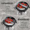 2-piece Set Charcoal Grill Basket Wood Chip Smoker Basket Fruitwood Charcoal Grill Basket Outdoor Bbq Smoker Box And Heater