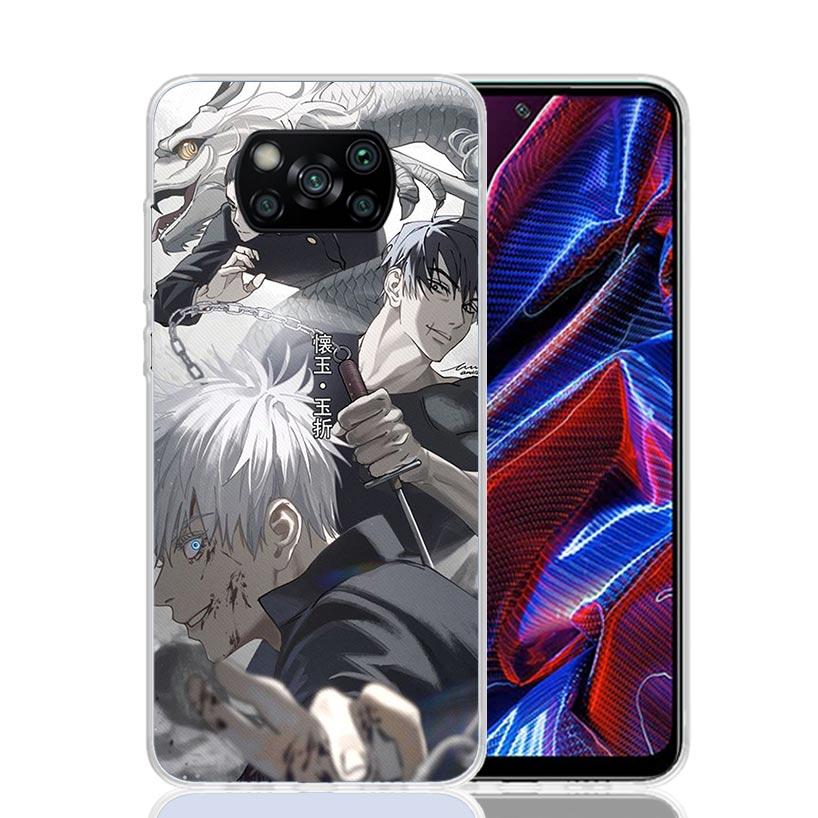 

JujuKaisen Geto Suguru Phone Case For Xiaomi Poco X7 X6 X5 Pro F7 Ultra Redmi 15C 15 13 13C 12 12C 10 10A 10C 9 9A 9C 9T Cover P Xiaomi Poco X7