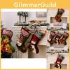 Holiday Christmas Stockings Featuring Santa Snowman And Reindeer For Kids Gift Giving