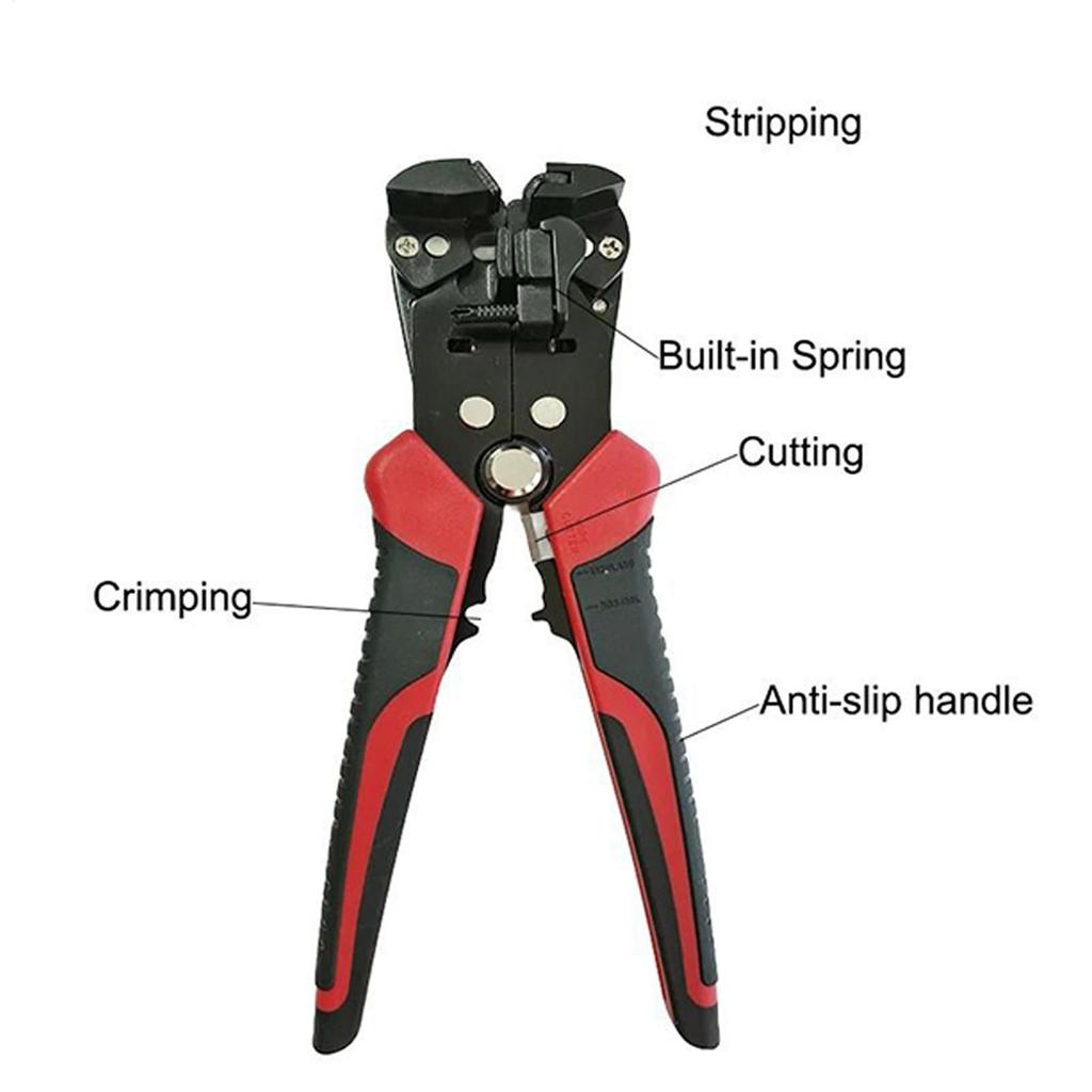 Wire Stripper Tool Self-Regulating Multi-function Cable Stripper Tool For Electrical Cutting Splitting Crimping Winding Clamping