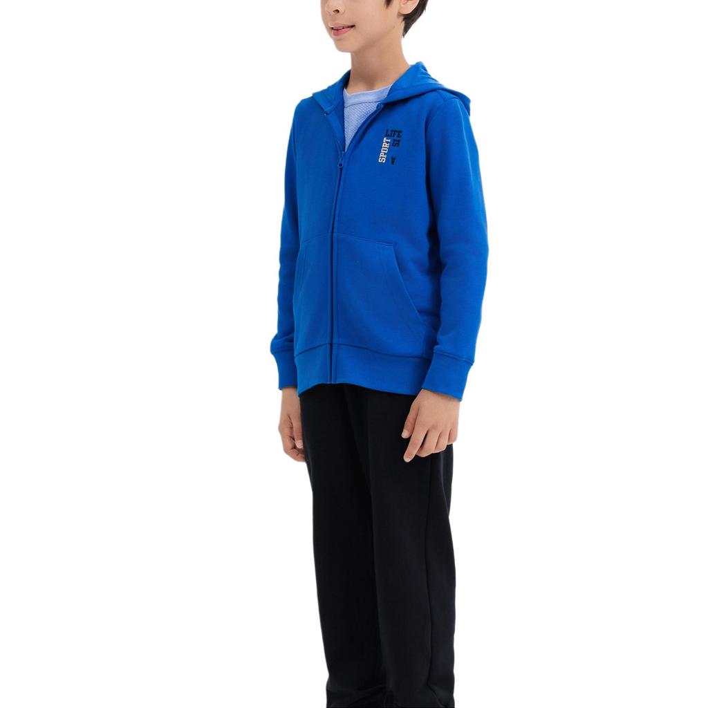 DECATHLON 500 DOMYOS Hooded Jacket Royal Blue Teen