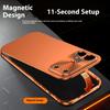 For Iphone 17 Pro Max Phone Case Aviation Aluminum Alloy Frame Threaded Lens Matte Backplate Ultra-thin Anti Drop Back Cover