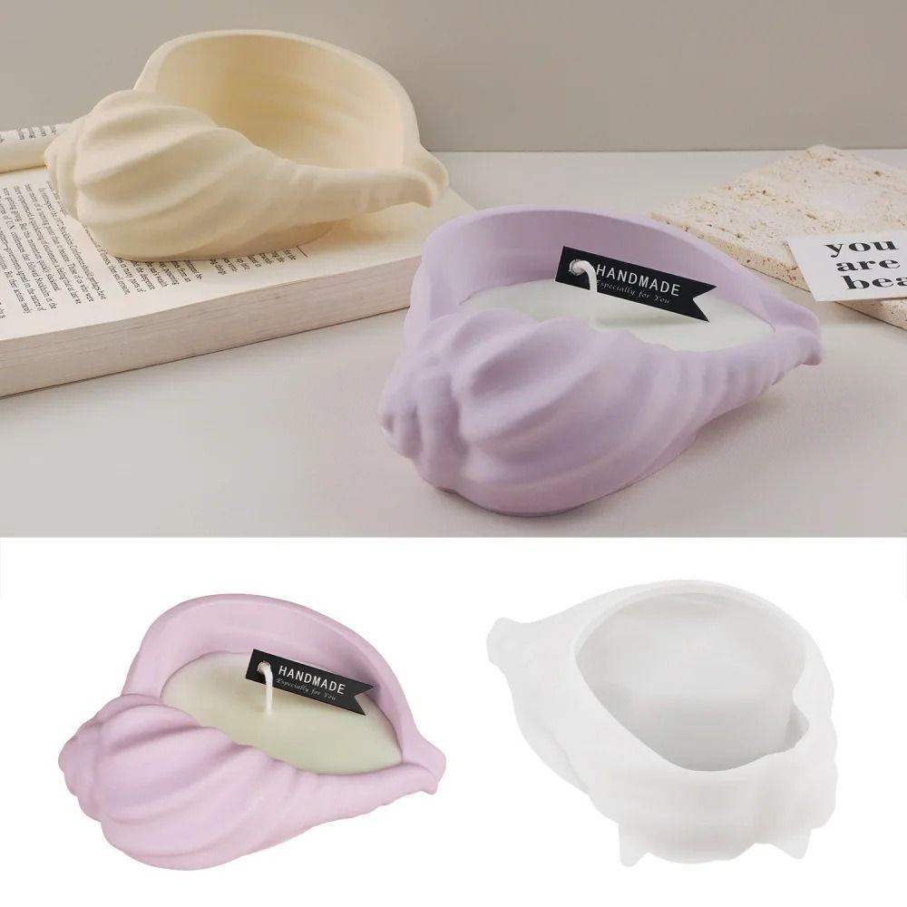 

Conch Shell Gypsum Mold Exquisite Aromatherapy Candle Cup Mold Shell Storage Plate Tray