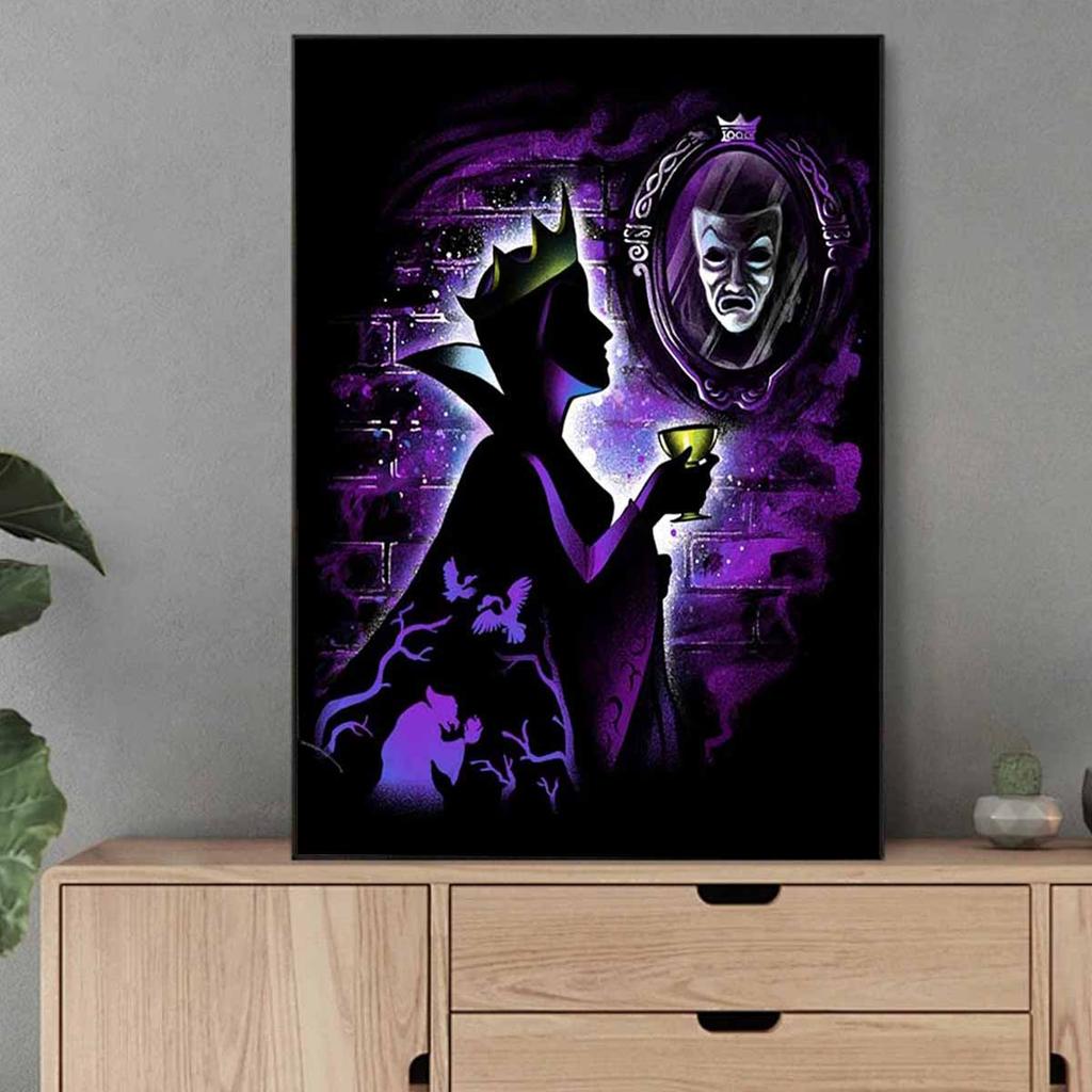 Full Round Diamond Painting The Queen and Her Mirror Art Rhinestone Picture Mosaic DIY 5D Cross Stitch Embroidery Home Decoration