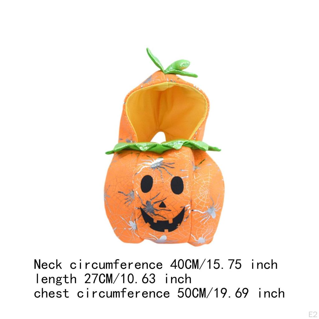 Dog Halloween Pumpkin Cosplay Costume Fun Dress up for Party Kitty L