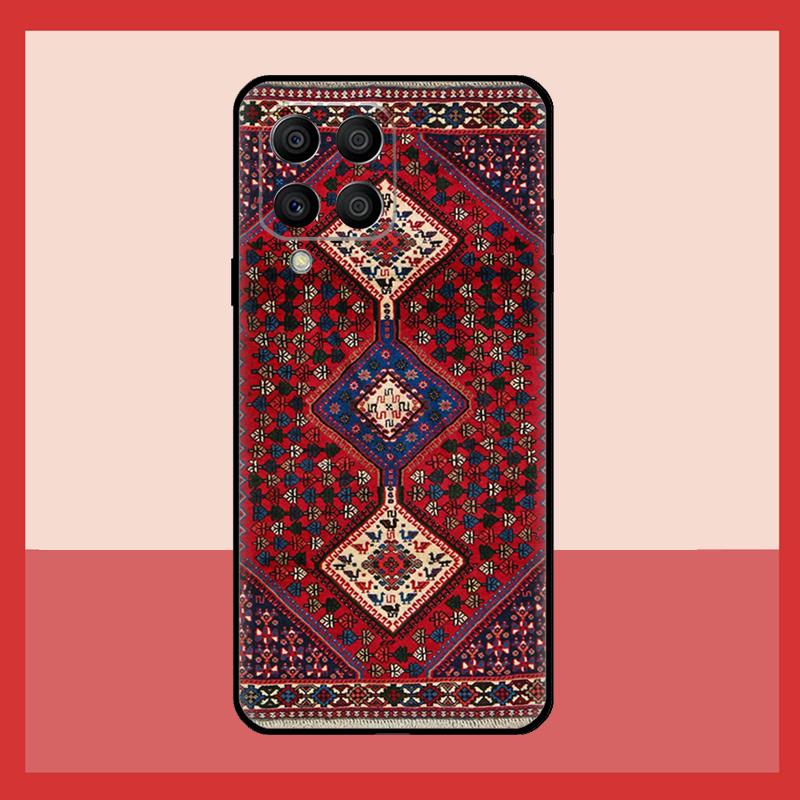 Persian Carpet Floral Pattern Case For Samsung Galaxy M11 M31 M14 M34 M54 M12 M32 M52 M15 M13 M06 M16 M36 M56 M53 M35 M55