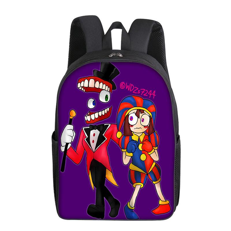 Magic Digital Circus The Amazing Digital Circus School Bag Primary School Students Single Layer Backpack