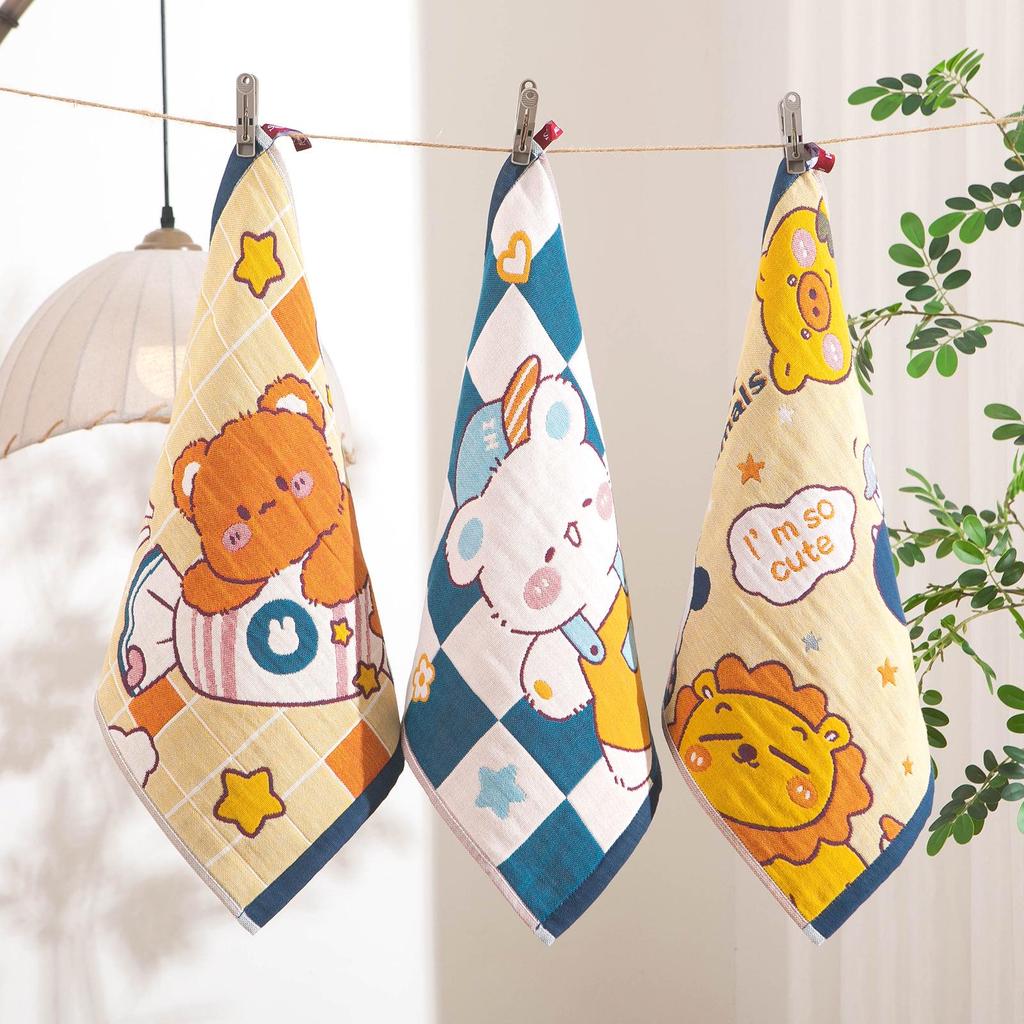 3-Layer Cotton Gauze Absorbent Lint-Free Towel - Children's Special