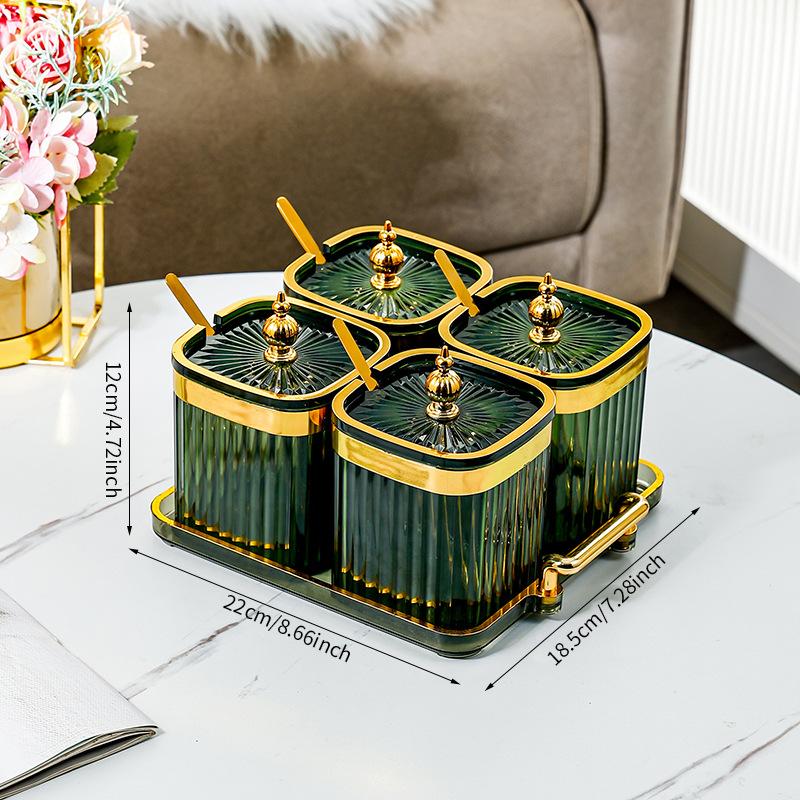 Spice Storage Box Home Kitchen High-end Peppercorn Condiment Seasoning Jar Food Grade Dry Material Sealing Jar Set