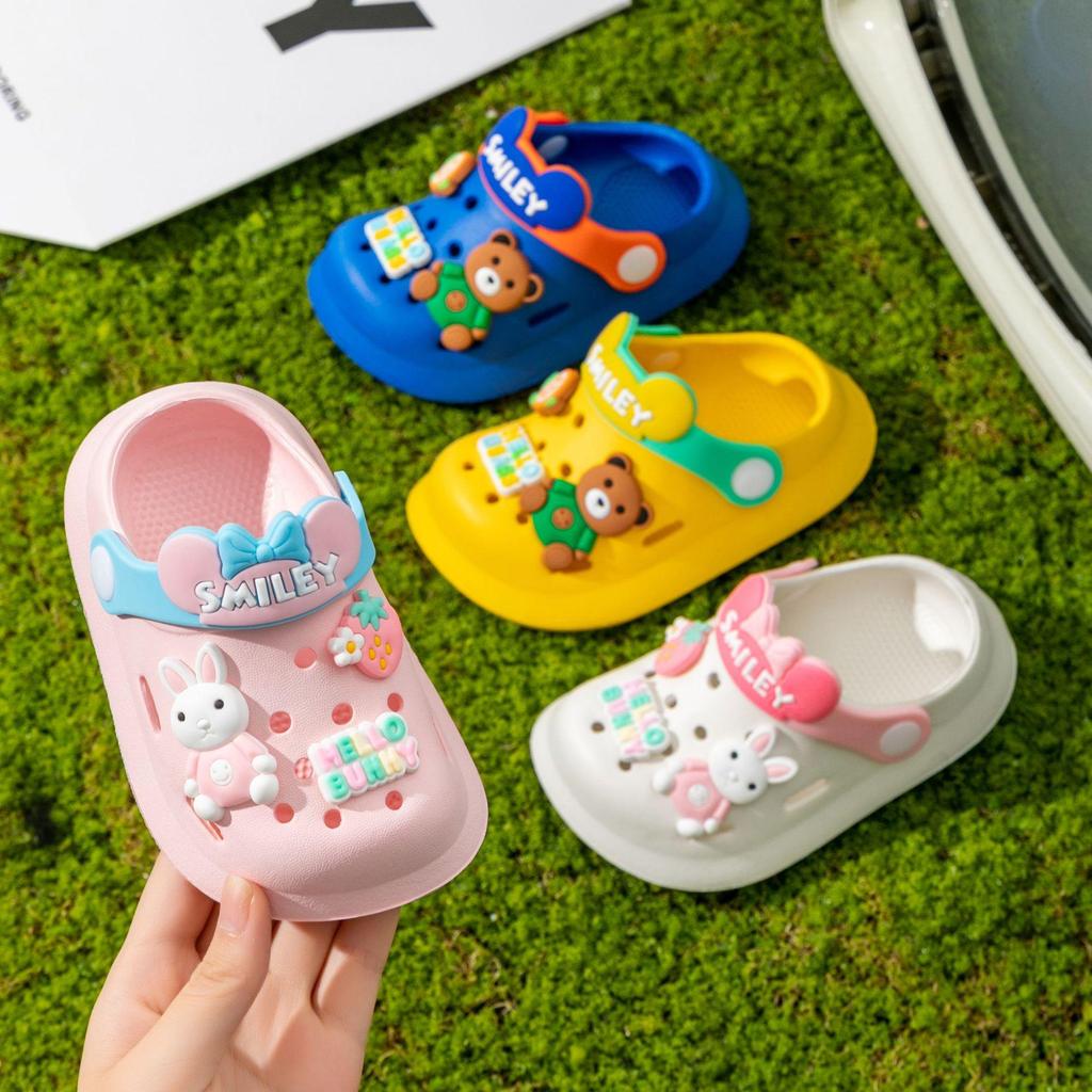 EVA Kids Cute Cartoon Non-slip Summer Sandals - Closed-toe for Boys & Girls
