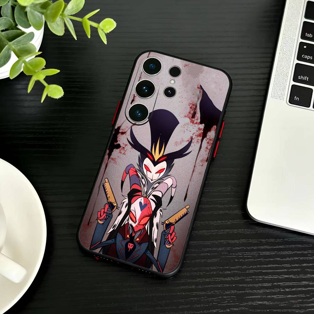 

Чохол для телефону H-Helluva Boss Для Samsung S26,S25,S24,S23,S22,S21,S20,Ultra,Plus,FE Чорний М який Чохол Samsung S21lite