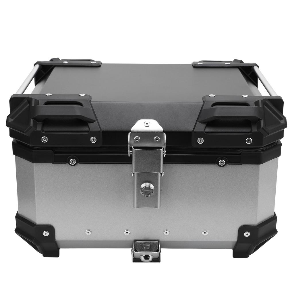 32L Motorcycle Top Box with Lock Quick Release Fit Water Resistant Motorcycle Luggage Top Case