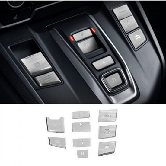 Aluminum 4X Gear Shift Button Sticker Trim For Honda CR-V CRV 2017-2022 Hybrid