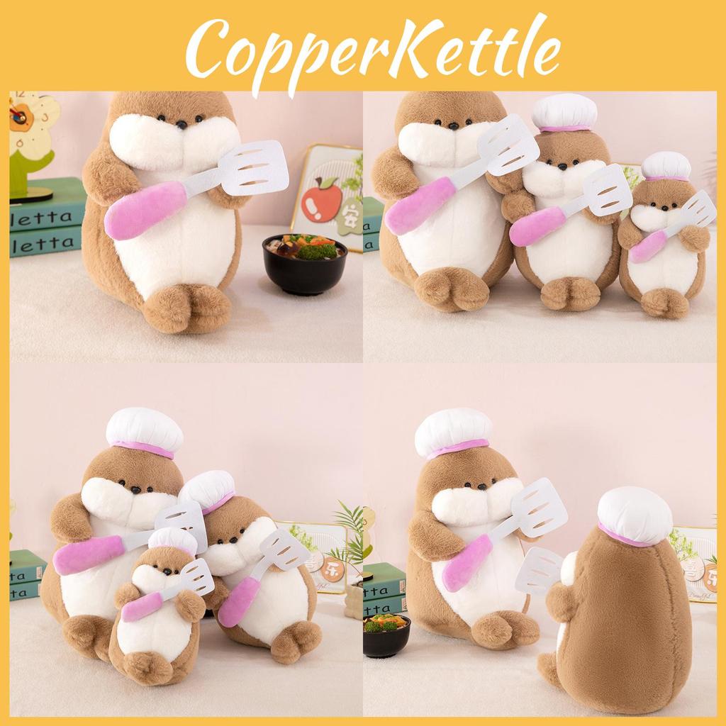 Plush Animal Chef Seal Toy With Short Plush Material For Kids Gift And Collectors