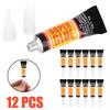 3/12 Stück Epoxidharz Sekundenkleber Flüssigkeiten Tube 502 Wärmeleitpaste Schuhreparatur Kunststoff Metall Sekundenkleber Starker Klebstoff UV Zuhause
