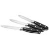 Premium High-Carbon Stainless Steel Utility Knife Set, 3-Pieces, Silver