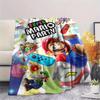 Super Mario Cartoon printing Flannel Blanket Bedroom Sofa Camping Warm blanket Gifts for family and friends-MJ002