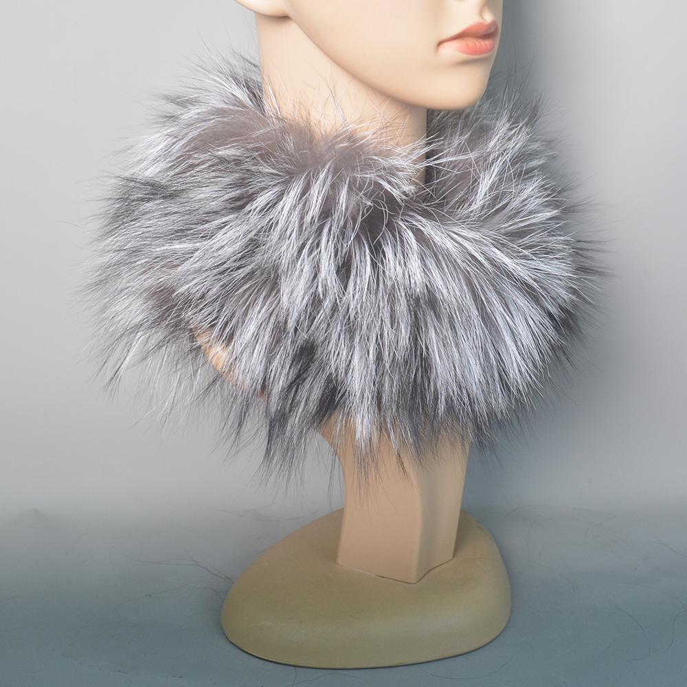Real Fox Fur Scarf Fur Headband Women Winter Ring Fox Fur Scarves Luxury Neck Warmer Good Elastic 100% Natural Fur Mufflers