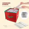 64-Piece Christmas Decoration Storage Box - Large Foldable with Lid for Ornaments, Holiday Supplies & Seasonal Clothes