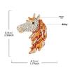 Broches de Cavalo da Moda Para Mulheres Unisex Pins de Animais Decoração de Roupas Acessórios de Joias de Festa Casual Presentes de Amigos de Ano