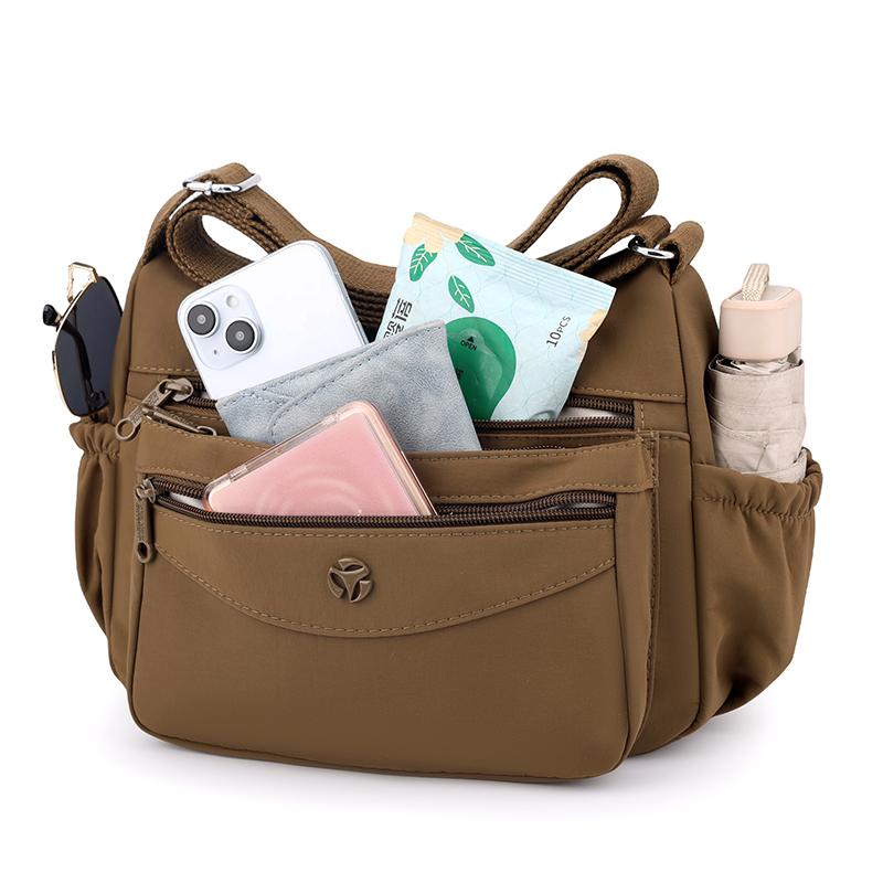 Lightweight Large Capacity Shoulder Bag Water-repellent Nylon Women's Crossbody Bag