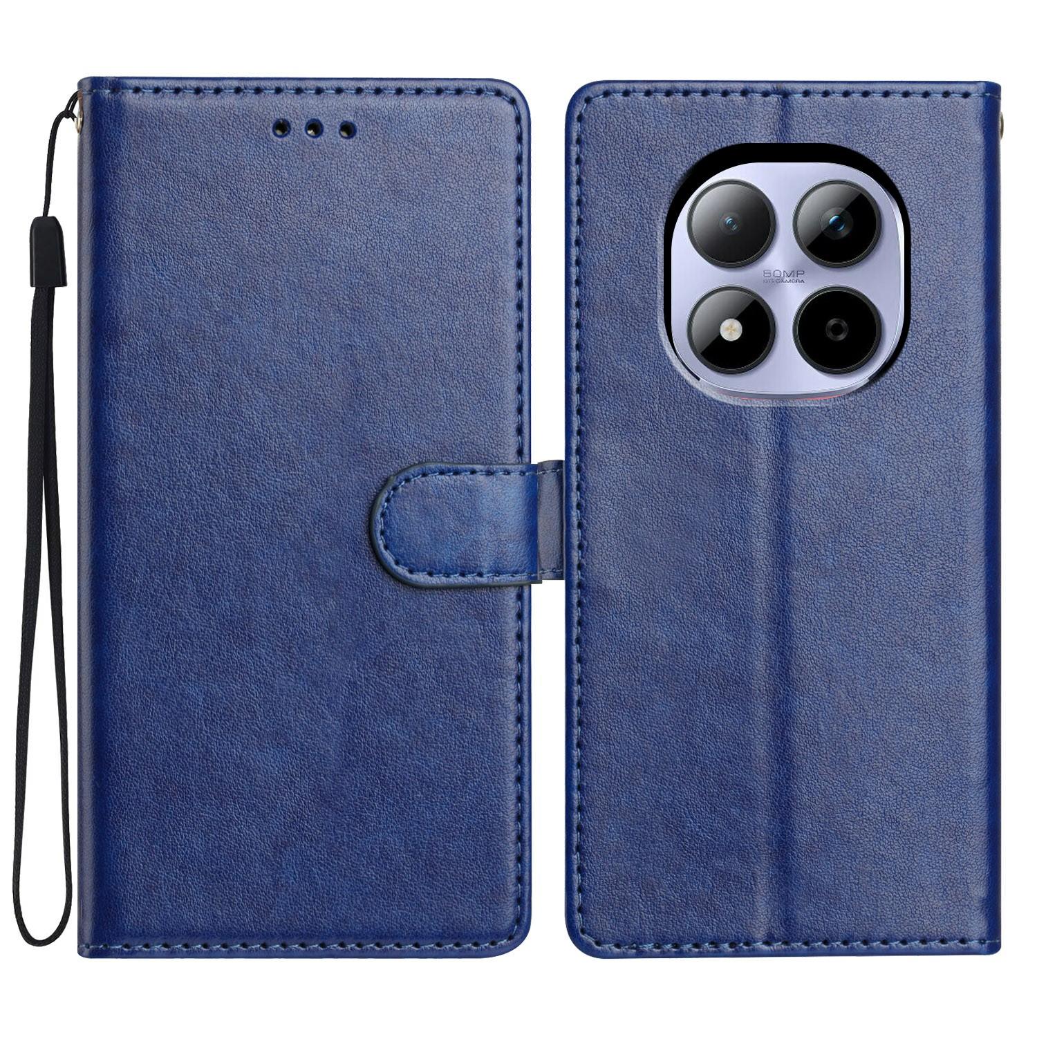 

Для Xiaomi Redmi Note 15 Pro 5G (Глобальний) Шкіряний чохол-гаманець-підставка для телефону з зручним ремінцем