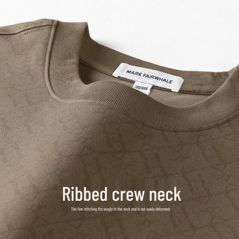 Mark Fairwhale Men's Monogram Embroidered Crew Neck Short Sleeve T-Shirt