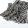 Black and white wool scarf women's autumn and winter long versatile thickened dual-purpose shawl grid