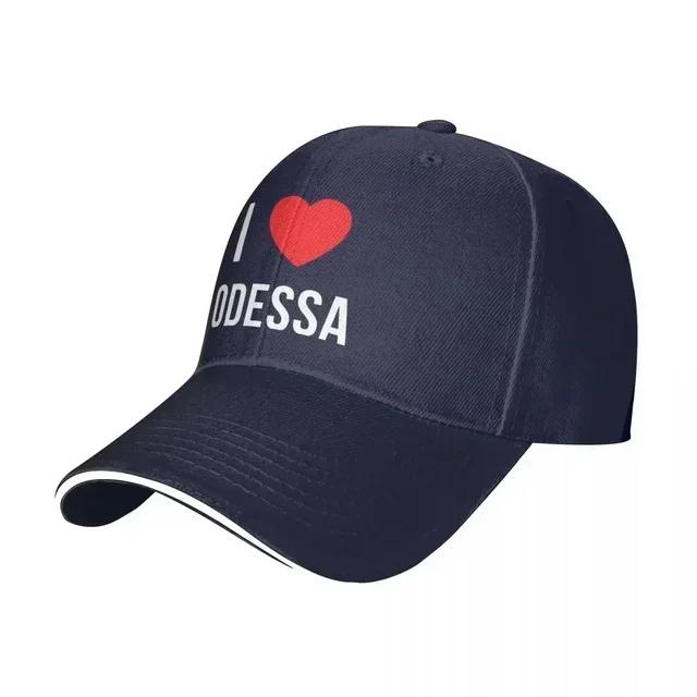 I Love Odessa Baseball Caps Hip Hop Peace Freedom Sandwich Hat Unisex Style Adjustable Headwear Outdoor