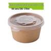 Homeglen Disposable Kraft Paper Bowls with Lids