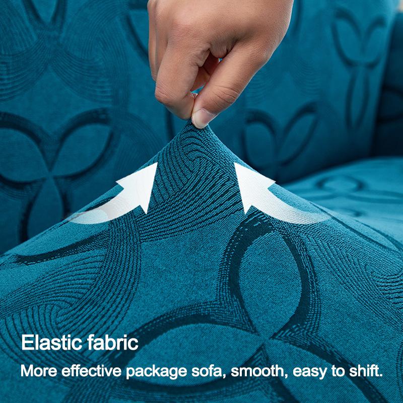 Knitted Sofa Cover All-Inclusive Thickened Non-Slip Skirt Sofa Cover Cushion Cover Four-Season Elastic Dust Cover