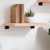 Vidaxl Shelf, 40X20X4 Cm, Raw Solid Oak Wood