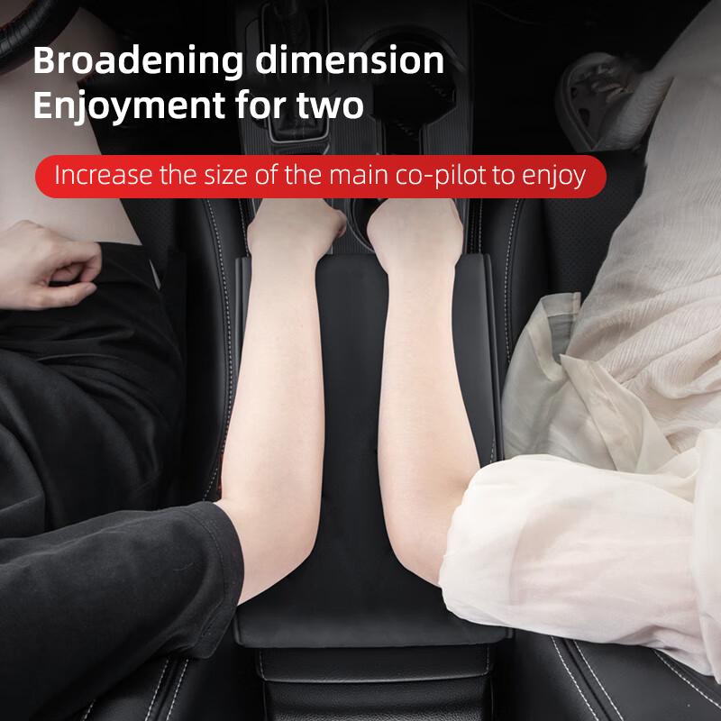 Car mounted armrest pad central wave pattern armrest box memory cotton height increasing pad all season universal comfort mod