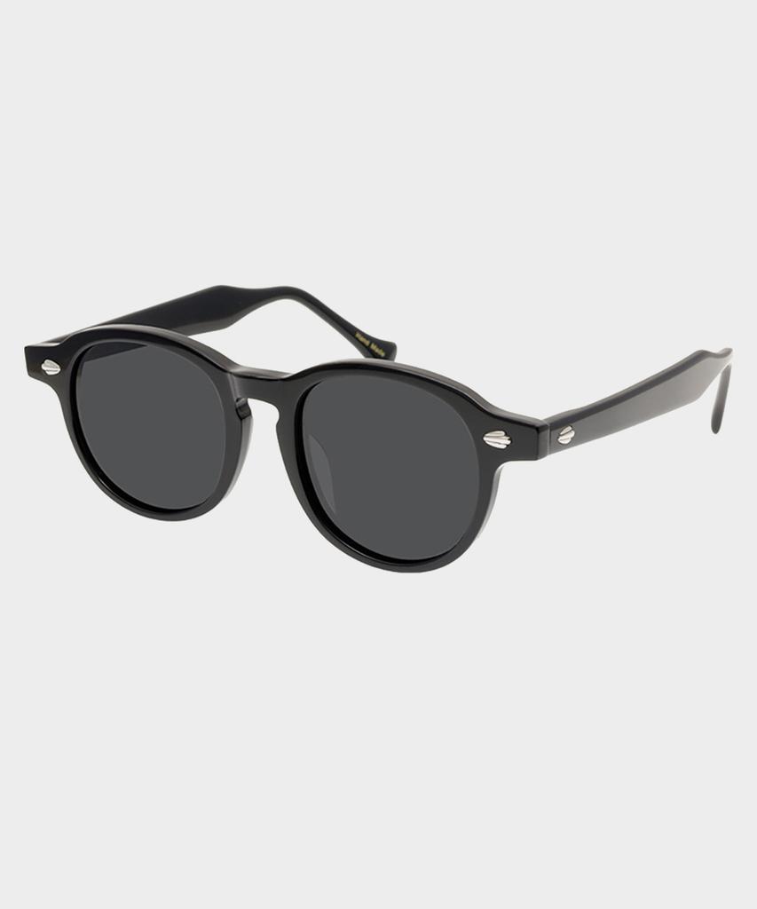 Lingkeonpeuleim Vintage524 Acetate Sunglasses Black
