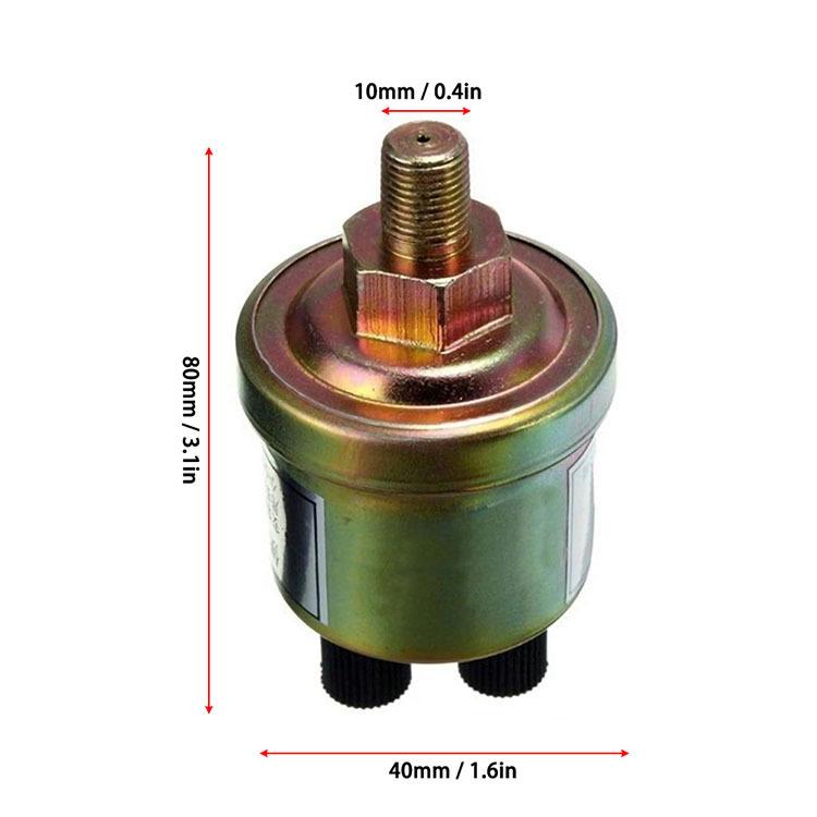 General AD Oil Pressure Sensor 1/8NPT 10mm 0 - 5bar 0 - 10bar Is Used for Oil Pressure Gauge Sending Switch, Transportation Unit