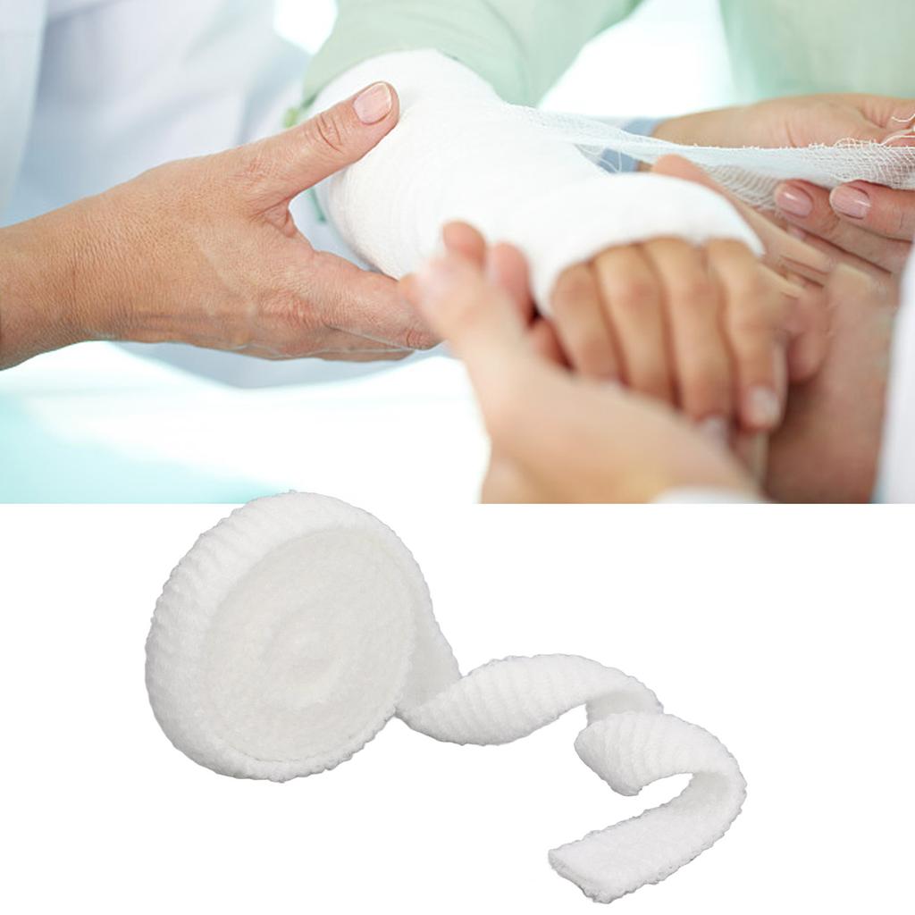 5PCS Wound Dressing Tubular Gauze Soft Resilient Flexible Breathable Comfortable Elastic Gauze for Wound Care
