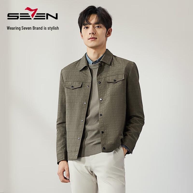 Septwolves Herren Freizeit-Arbeitsjacke mit Revers