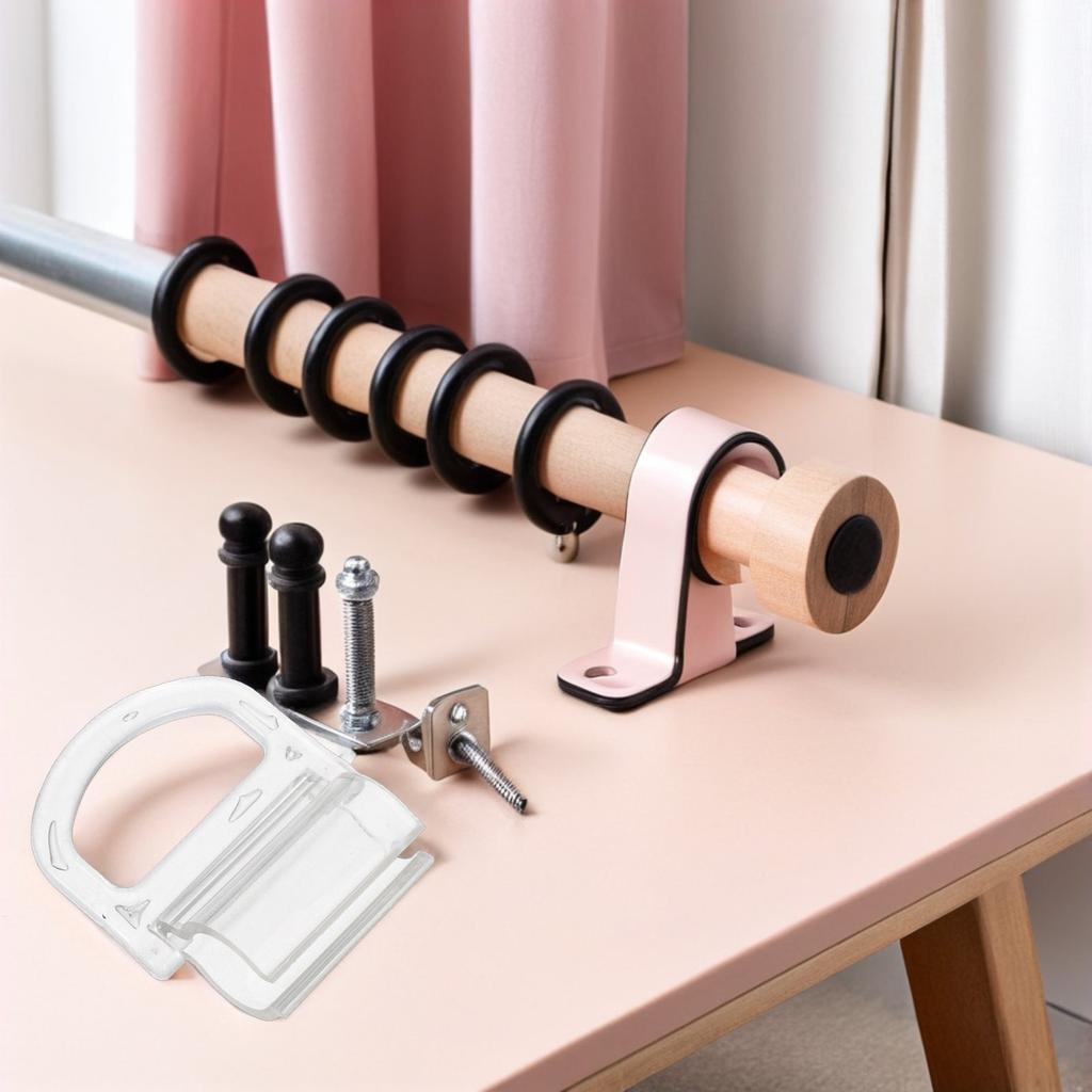 4Pcs Window Handle Transparent Cordless Mini Blinds Bottom Rail Pull Replacement Clamp for Cellular Honeycomb Roller Shades Lift