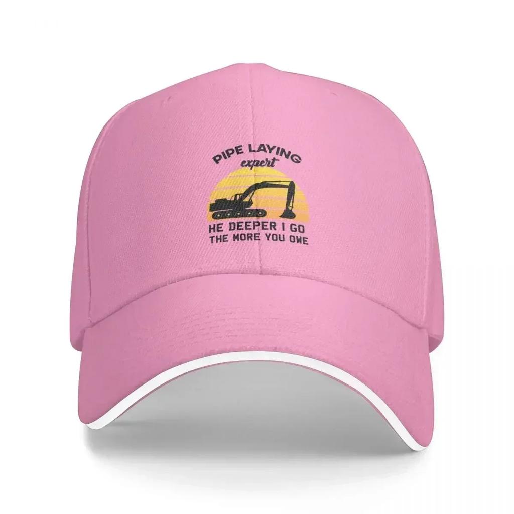 The Deeper I Go the More You Owe Pipe Laying Expert Gift Cap Baseball Cap trucker hat hat Unisex luxury boy child hat Womens