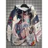 Autumn and Winter Men's Sports Hoodies Unisex 3D Printing HD Anime Girl Printing Hoodies Harajuku Fashion Pullovers