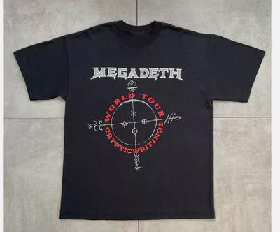 1997 90s Megadeth Cryptic Writings Wereldtournee T-shirt
