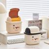 Pen Holder Storage Bin Cartoon Design Plastic Storage Bucket Desktop Trash Can  Desk Organizer
