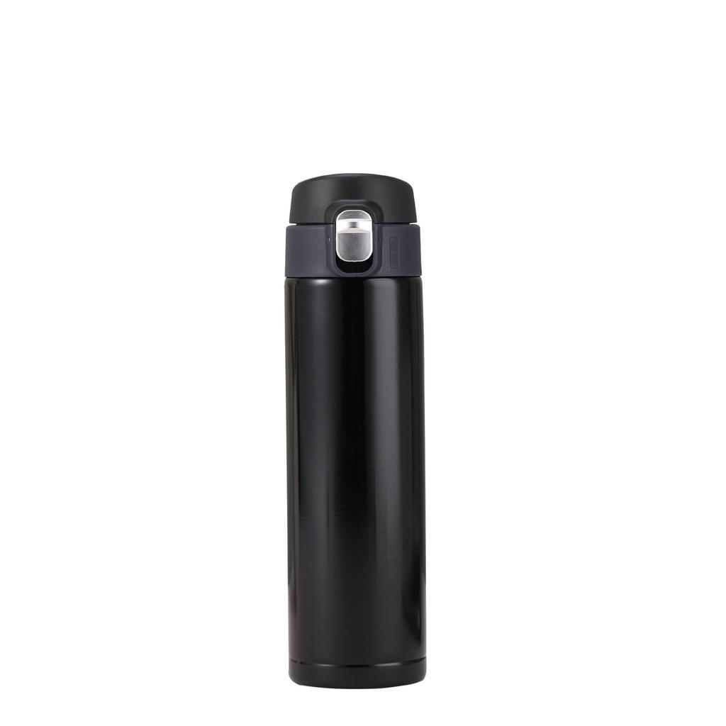 Stainless Steel Unisex Flip-Top Vacuum Thermos Cup - Fashionable & Portable for Outdoors and Business Meetings.