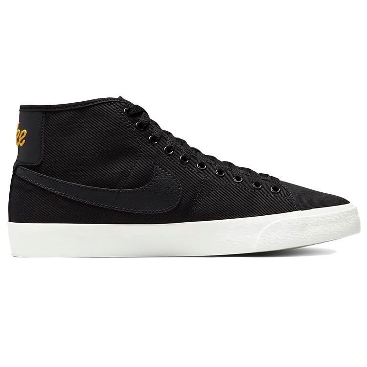 Nike Blazer Court Mid Premium SB Чорні кросівки унісекс Sail DH7479-001