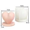 3D Creative Shape Love Candle Silicone Mold Handmade Heart Shaped Soap Plaster Candle Making Mold Valentines Day Creative Gift