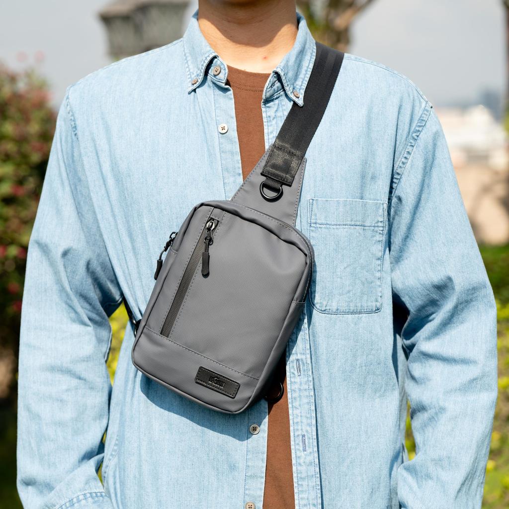 KIWIFOTOS Body Schulter Smartphone Crossbody Smartphone Handy Kleinartikel Verstellbar Groß Perfekt für Outdoor Grau Tasche, Tasche, Tasche, Tasche, Unisex,