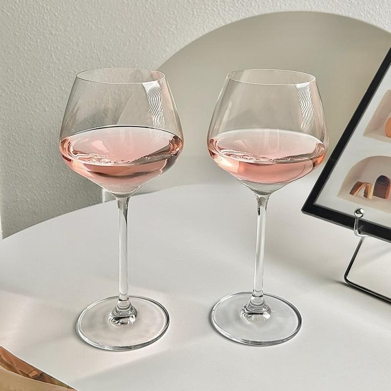 

Набор бокалов для бургундского вина в европейском стиле, большой бокал, хрустальное стекло, бокалы на ножке для дома, обеда, свадьбы, вечеринки, элегантная посуда для напитков