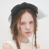 [Brown Hat]_[serre-tête] Lace Bunny- Black
