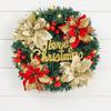 With Flower Christmas Decoration Home Decor Door Hanging Rattan Garland Christmas Wreath  Home