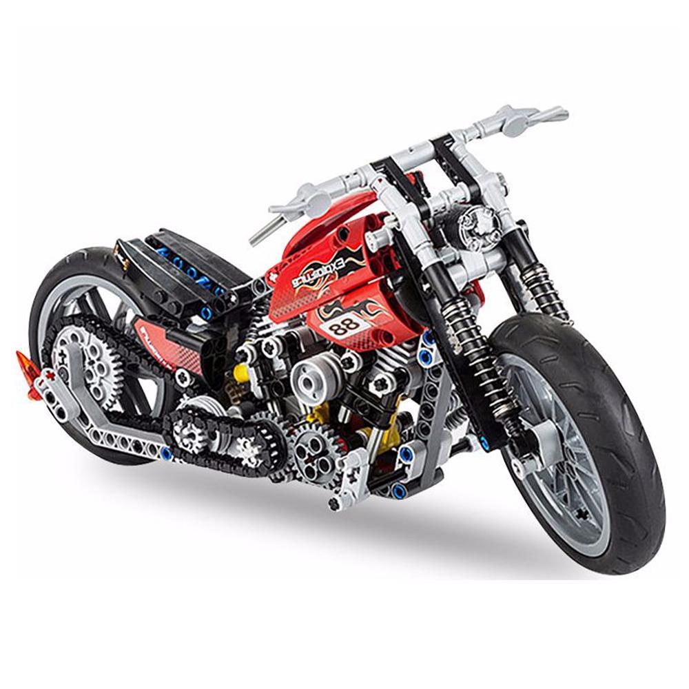 DECOOL 3354 374pcs Technic Motorcycle Model Building Blocks Bricks Kit
